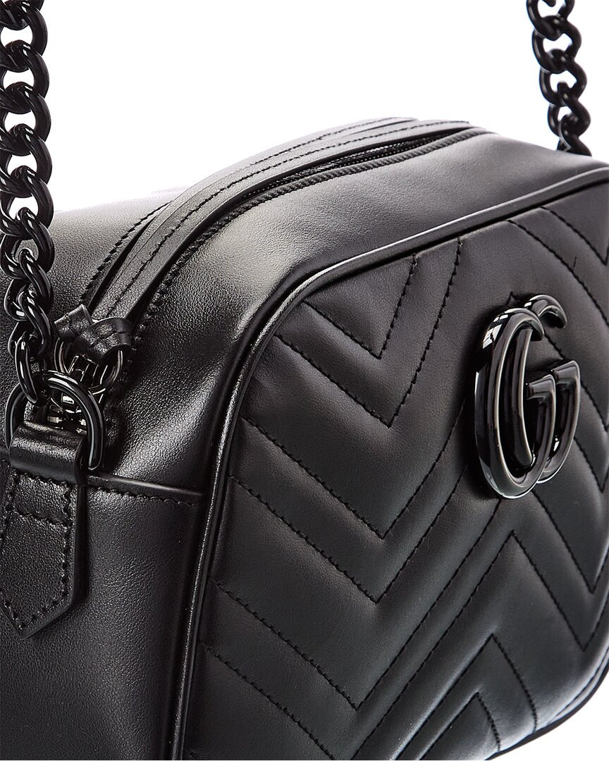 Gucci GG Marmont Small Matelasse Leather Crossbody Camera Bag