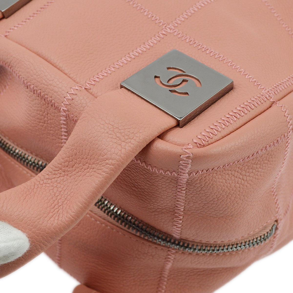 Chanel Pink Caviar Choco Bar Handbag