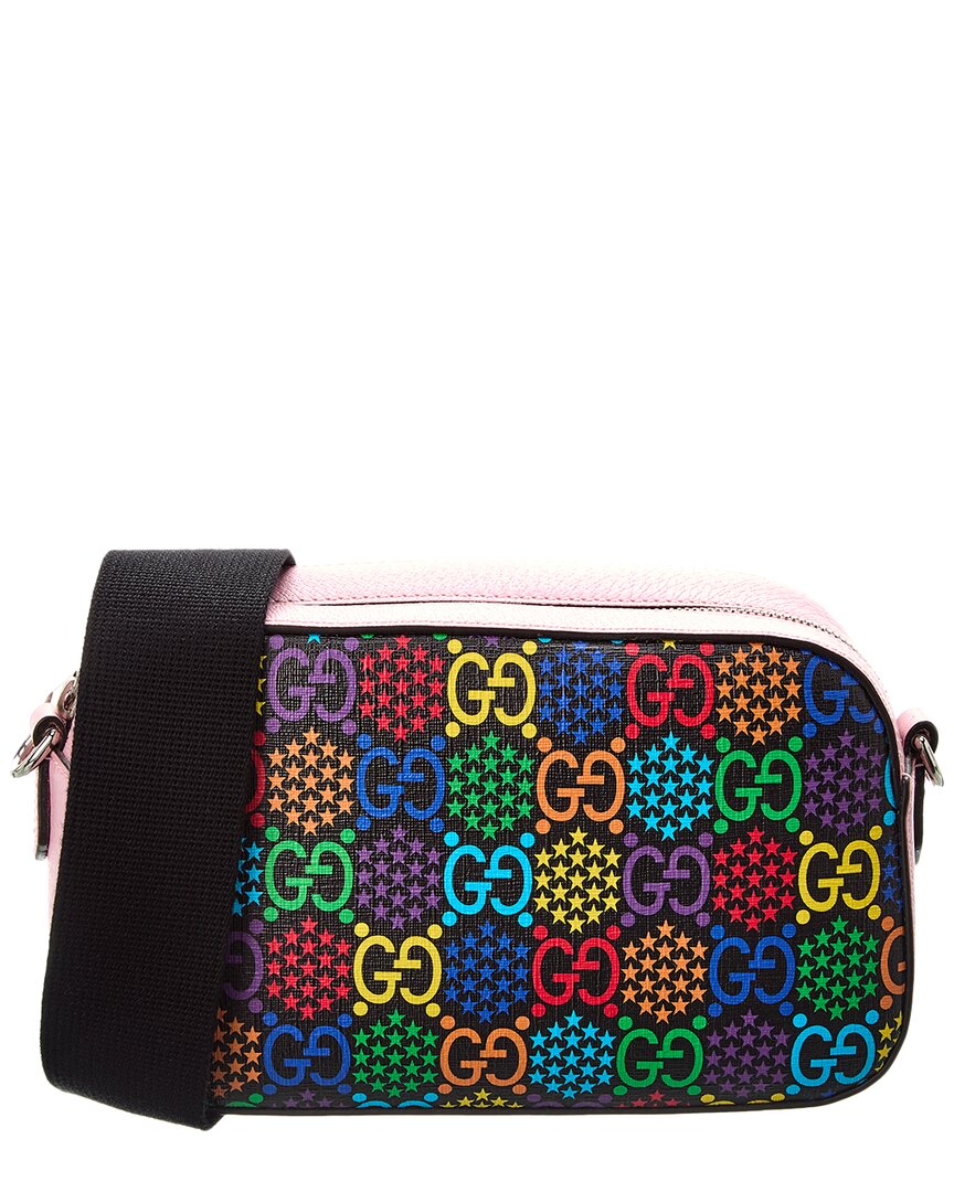 Luxury Gucci Trending 2025 GG Psychedelic Leather Messenger Bag