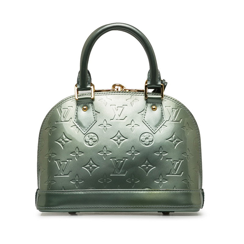 Louis Vuitton Monogram Verne Alma BB Handbag Shoulder Bag 2WAY M91557 Zibble Green Patent Leather  Louis Vuitton