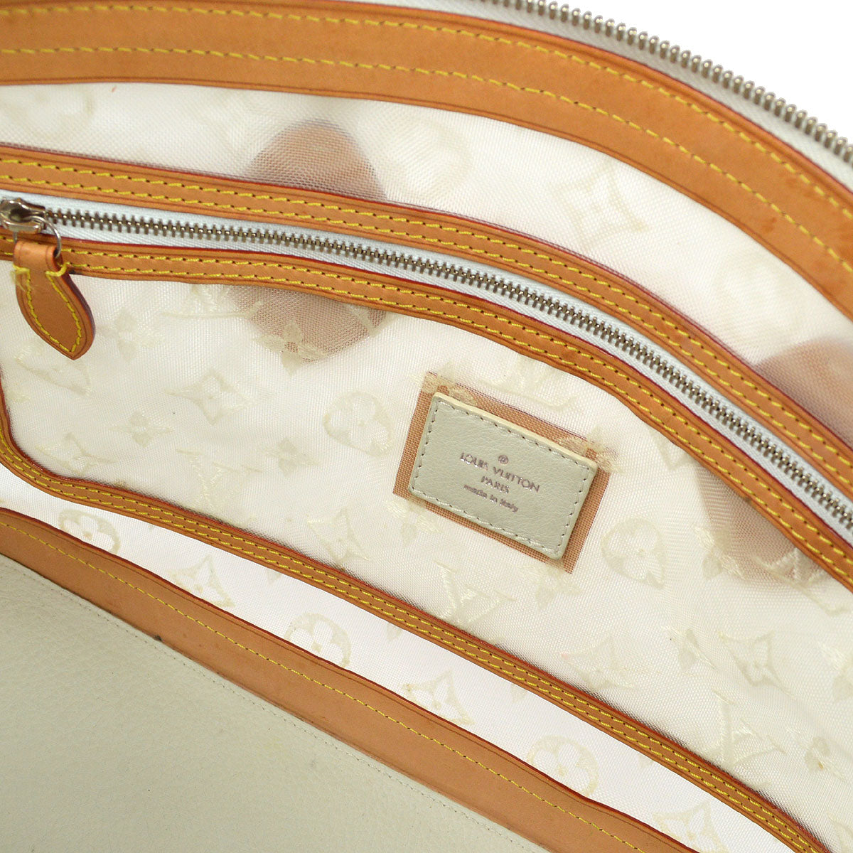 LOUIS VUITTON 2012 LOCKIT EAST WEST MONOGRAM TRANSPARENCE M40701