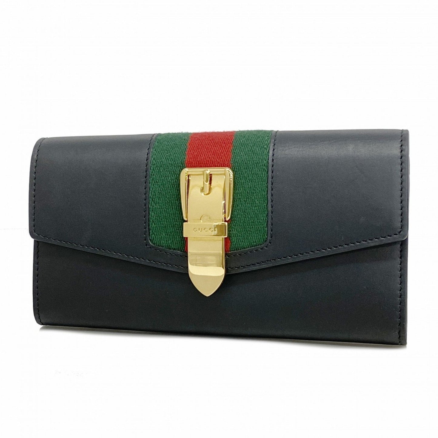 Gucci  Leather Long Wallet (Bi-Fold)