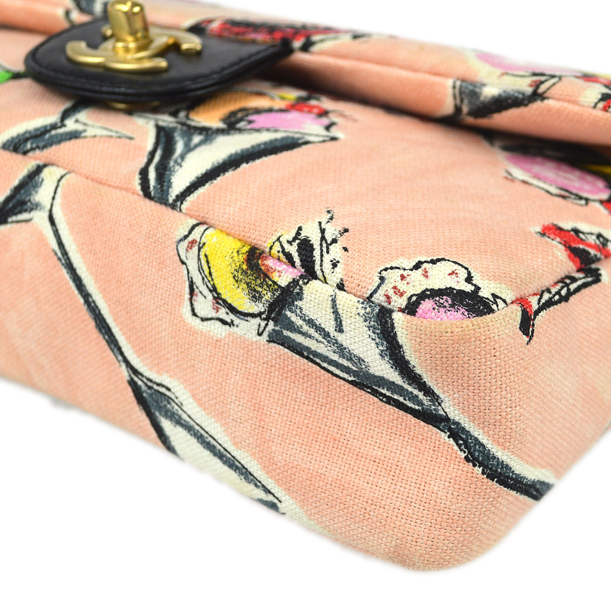 Luxury Chanel Cruise 2003-2004 Parfait Printed Flap Bag Medium