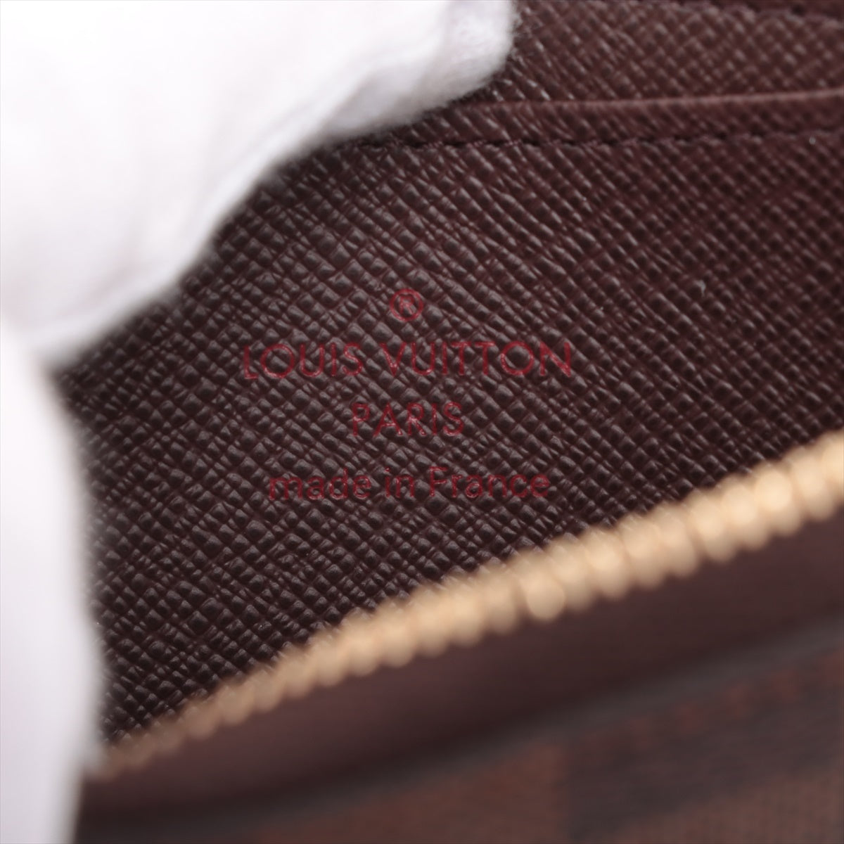 Louis Vuitton Damier Zippyr Coin Pearce N63070 Brown Coin Case