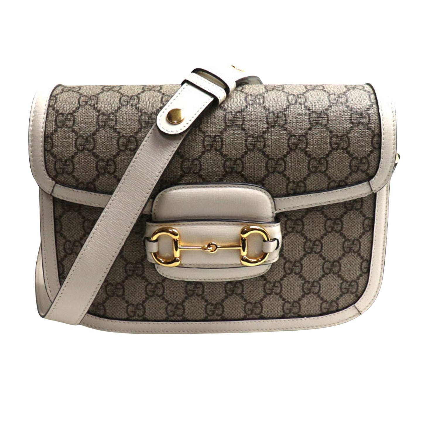 Luxury Gucci Trending 2025 Horsebit  Canvas Shoulder Bag ()