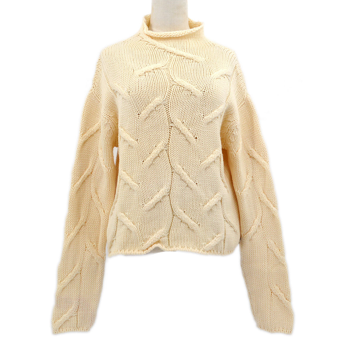 Luxury Chanel 1999 Fall fisherman's knit mock-neck jumper #38