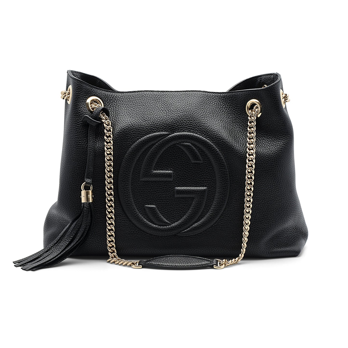 Gucci Soho Black Leather Shoulder Bag 536196-1000