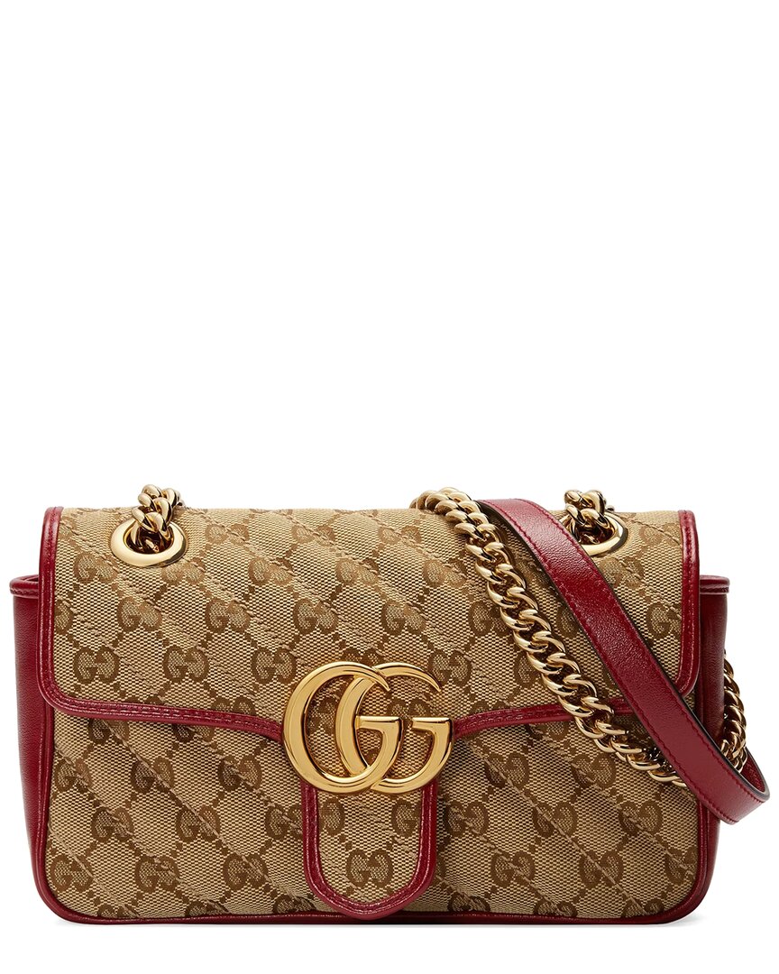 Gucci Marmont Mini GG Canvas & Leather Shoulder Bag
