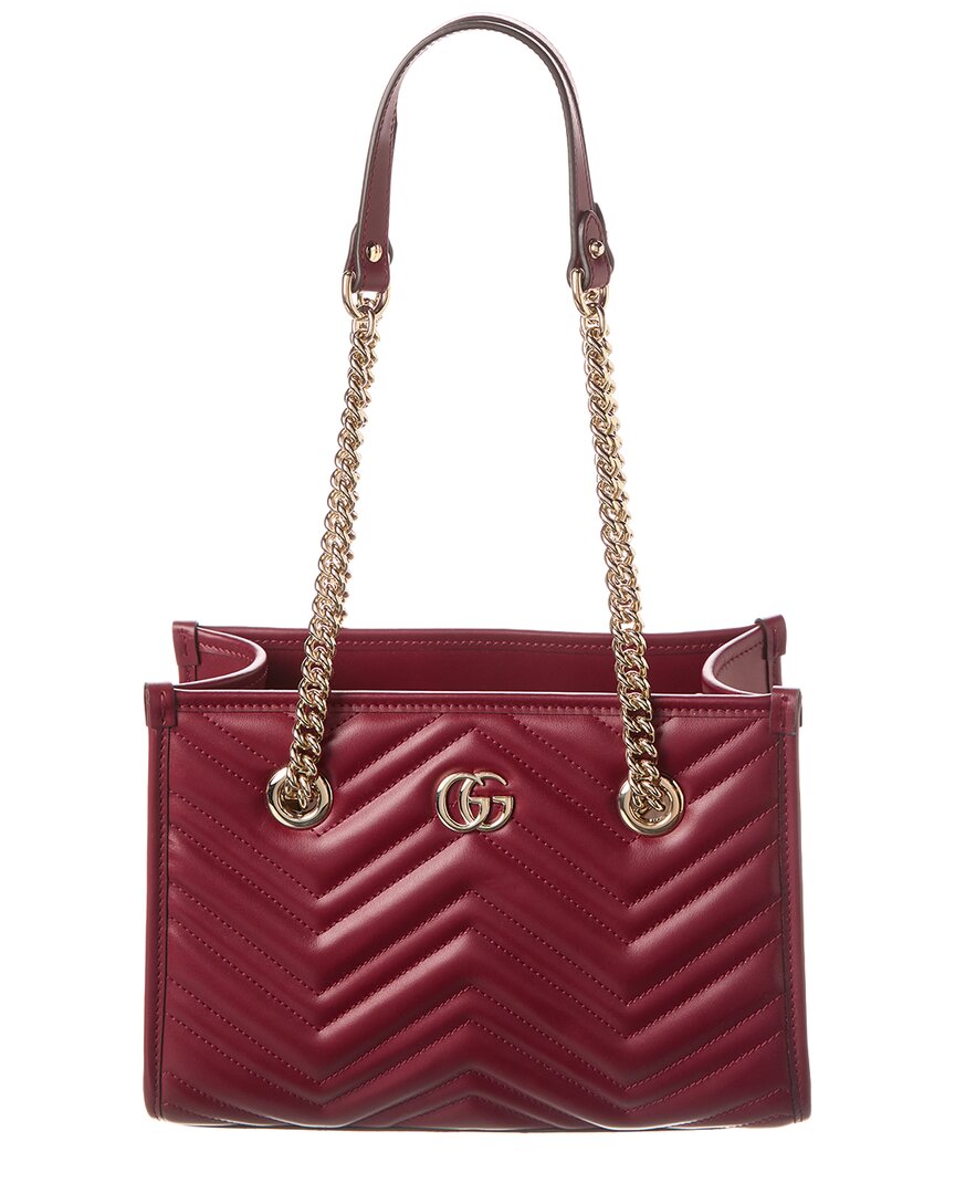 Luxury Gucci Trending 2025 GG Marmont Small Leather Tote