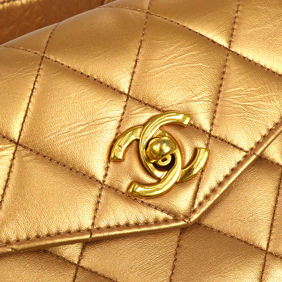 Luxury Chanel 1991-1994 Belt Bag Bronze Lambskin