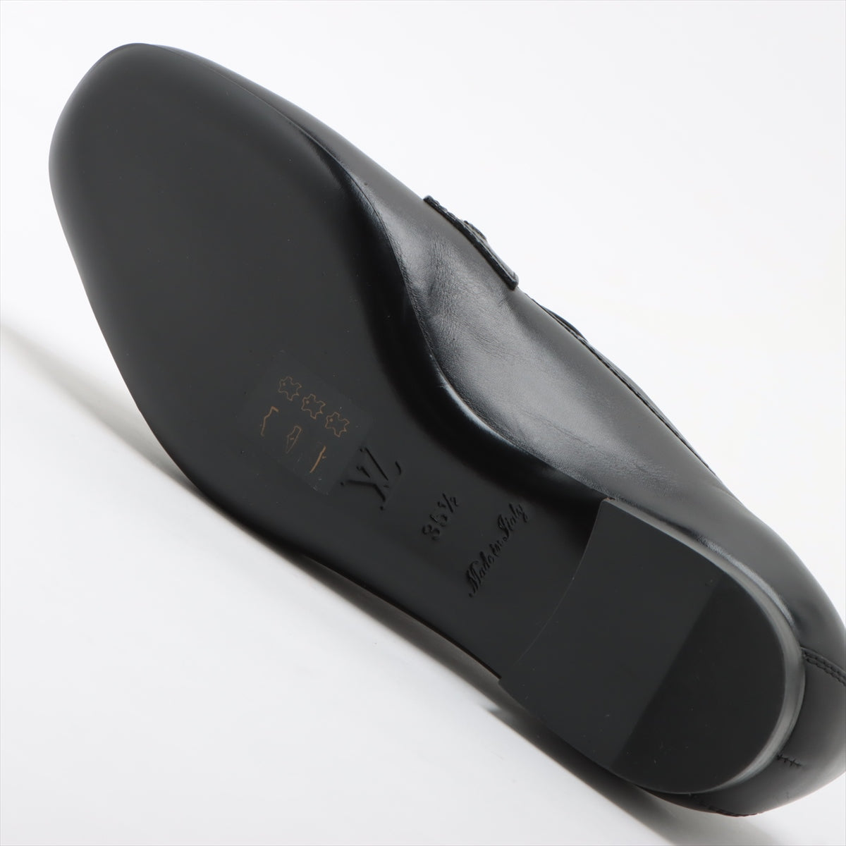 Louis Vuitton Leather Shoes Men's Size 35 1/2 Black SC0178