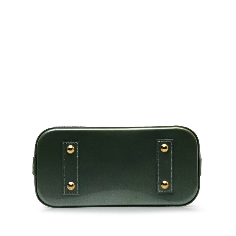 Louis Vuitton Monogram Verne Alma BB Handbag Shoulder Bag 2WAY M91557 Zibble Green Patent Leather  Louis Vuitton