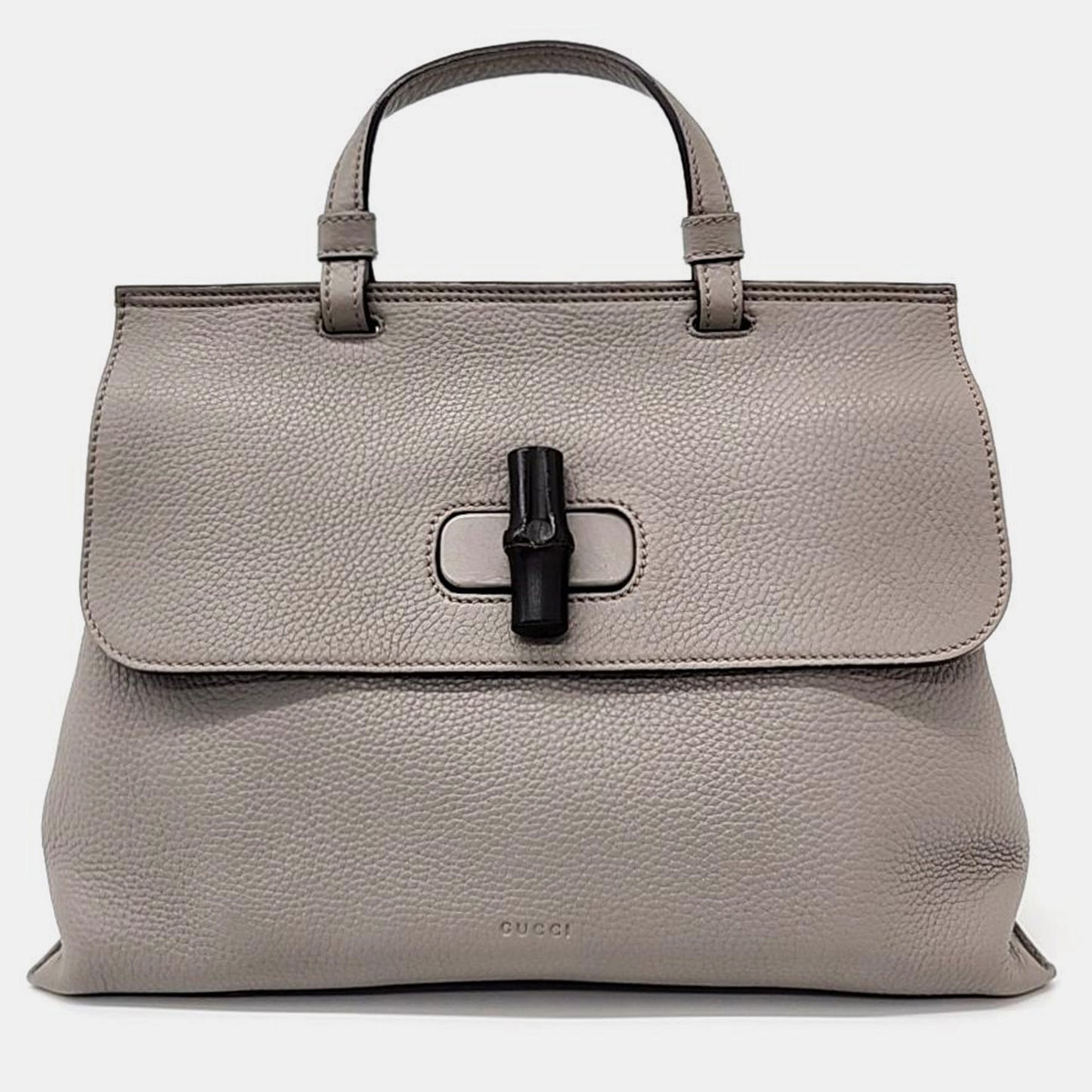 Luxury Gucci Trending 2025 Mocha Grey Leather Daily Tote Bag