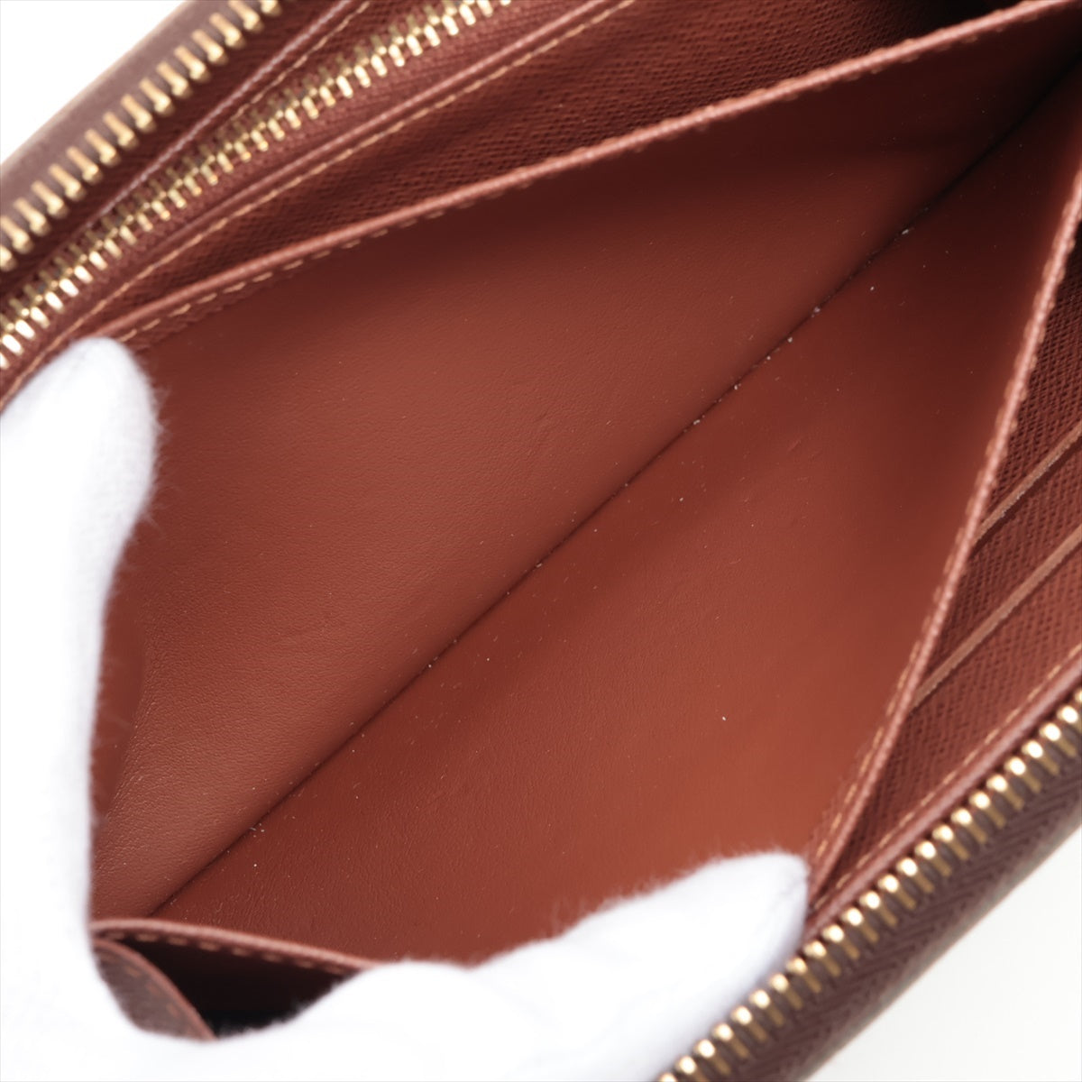 Louis Vuitton Monogram  Wallet M60017 Brown Round Zip Wallet