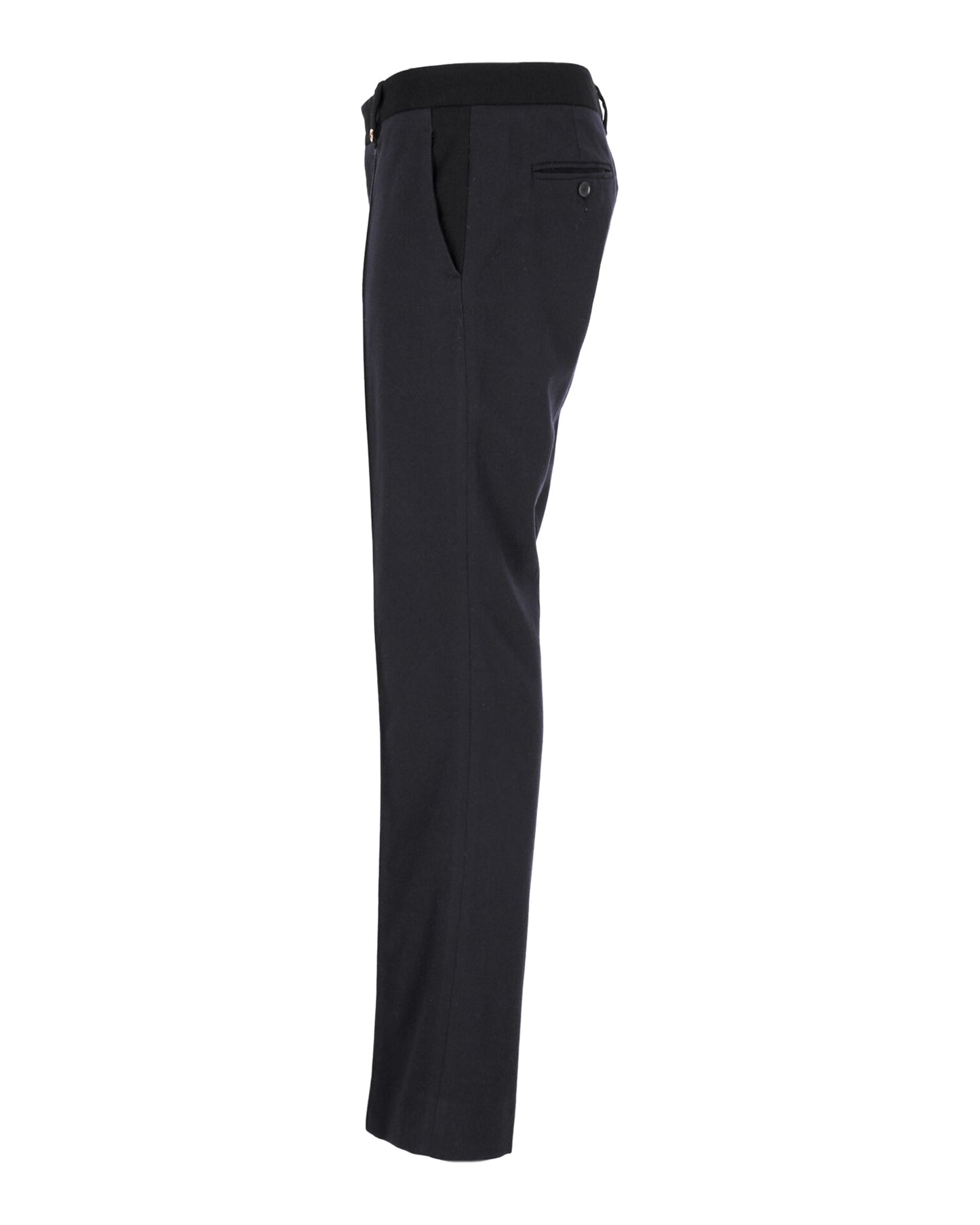 Luxury Gucci Trending 2025 Boot-Cut Trousers in Navy Blue Wool
