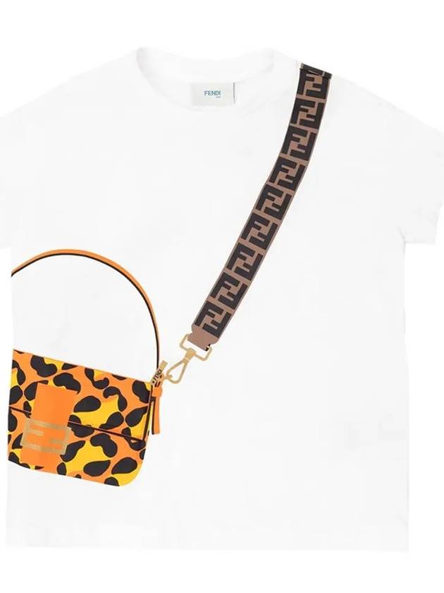 Luxury Fendi Kids Women s Crossback T Shirt JFI223 7AJ F0TU9