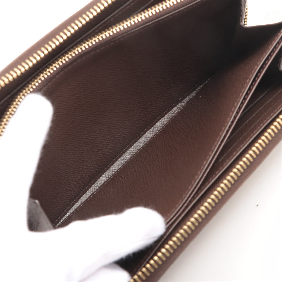 Louis Vuitton Damier Zippie Wallet N41661 Brown Round Zip Wallet
