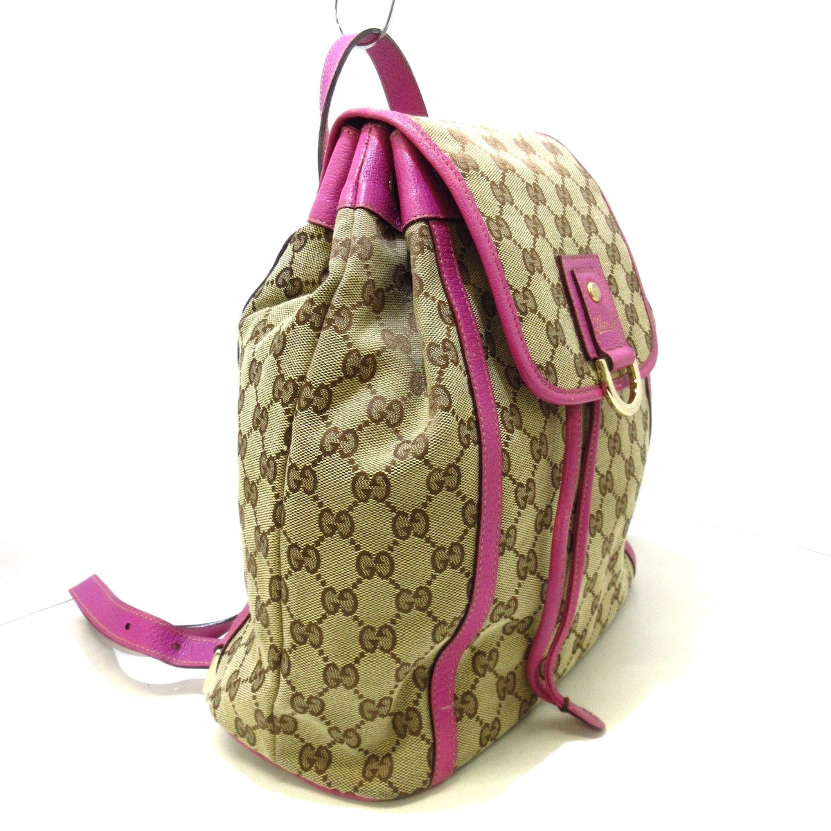 Gucci Gg Pattern  Canvas Backpack Bag
