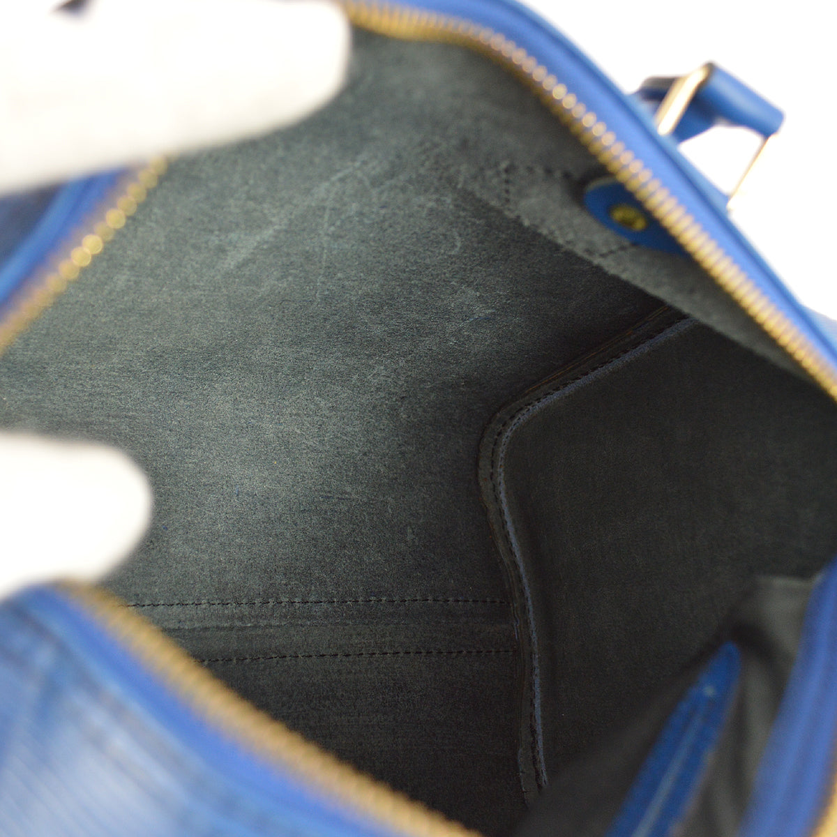 Louis Vuitton 1992 Blue Epi Speedy 25 Handbag M43015