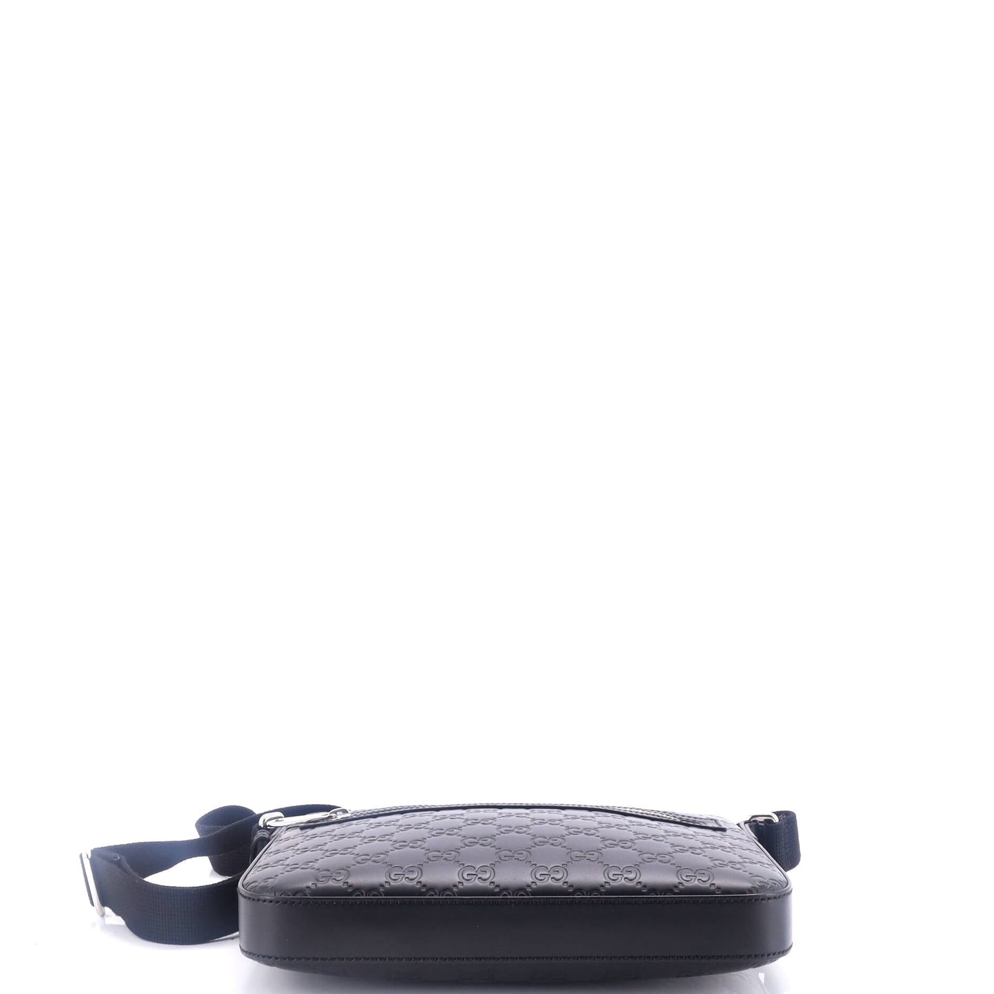 Signature Zip Messenger Bag Guccissima Leather Small