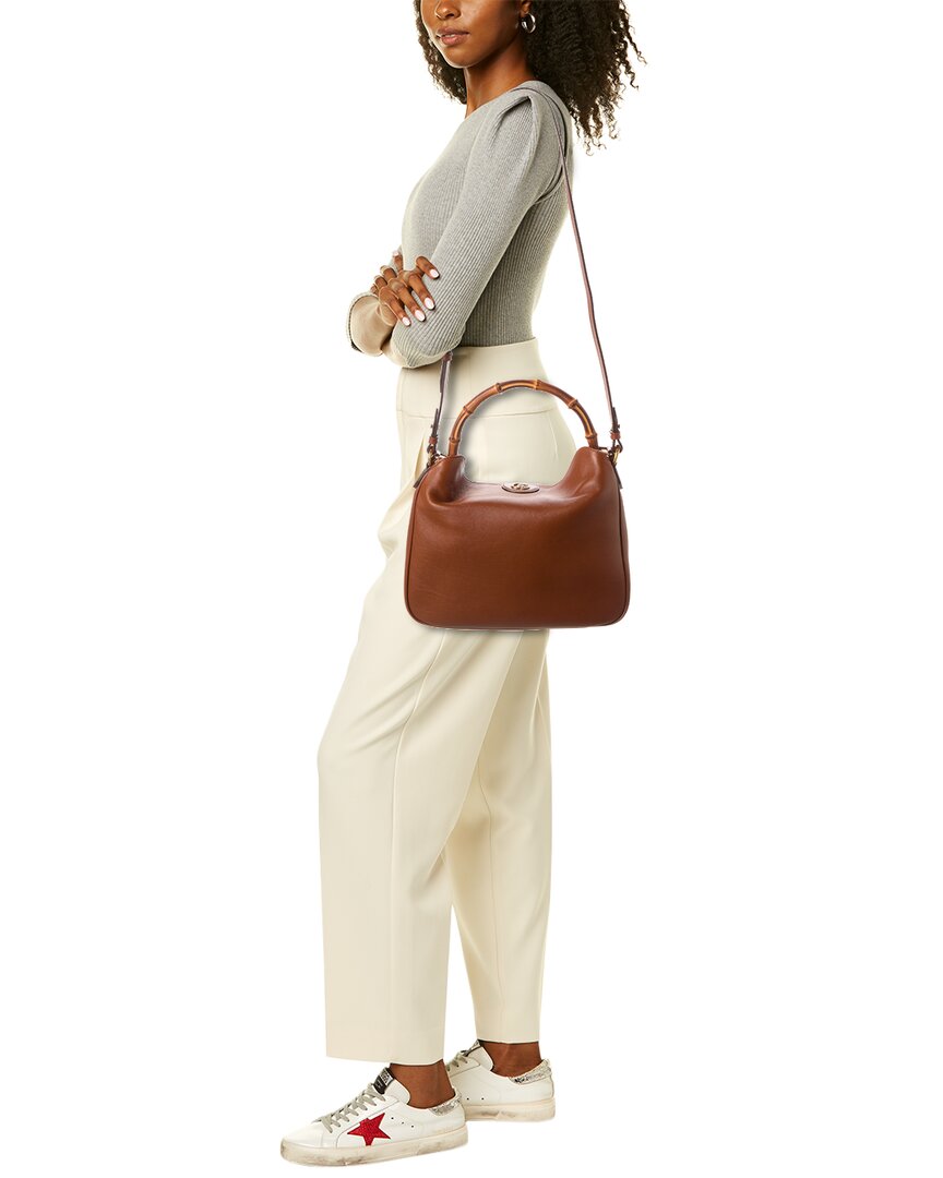 Luxury Gucci Trending 2025 Diana Medium Leather Shoulder Bag