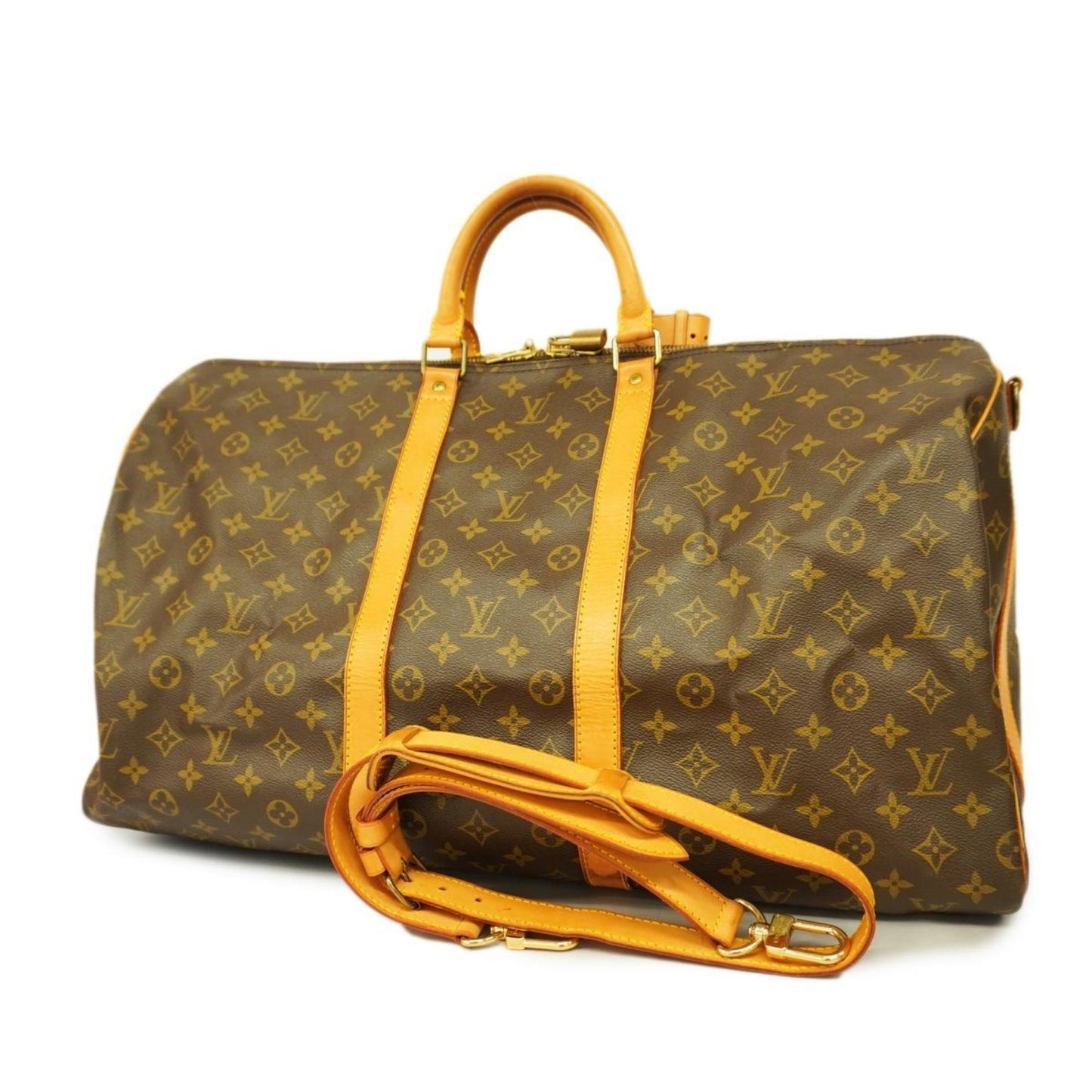 Louis Vuitton Keepall Bandouliere 55  Canvas Travel Bag ()