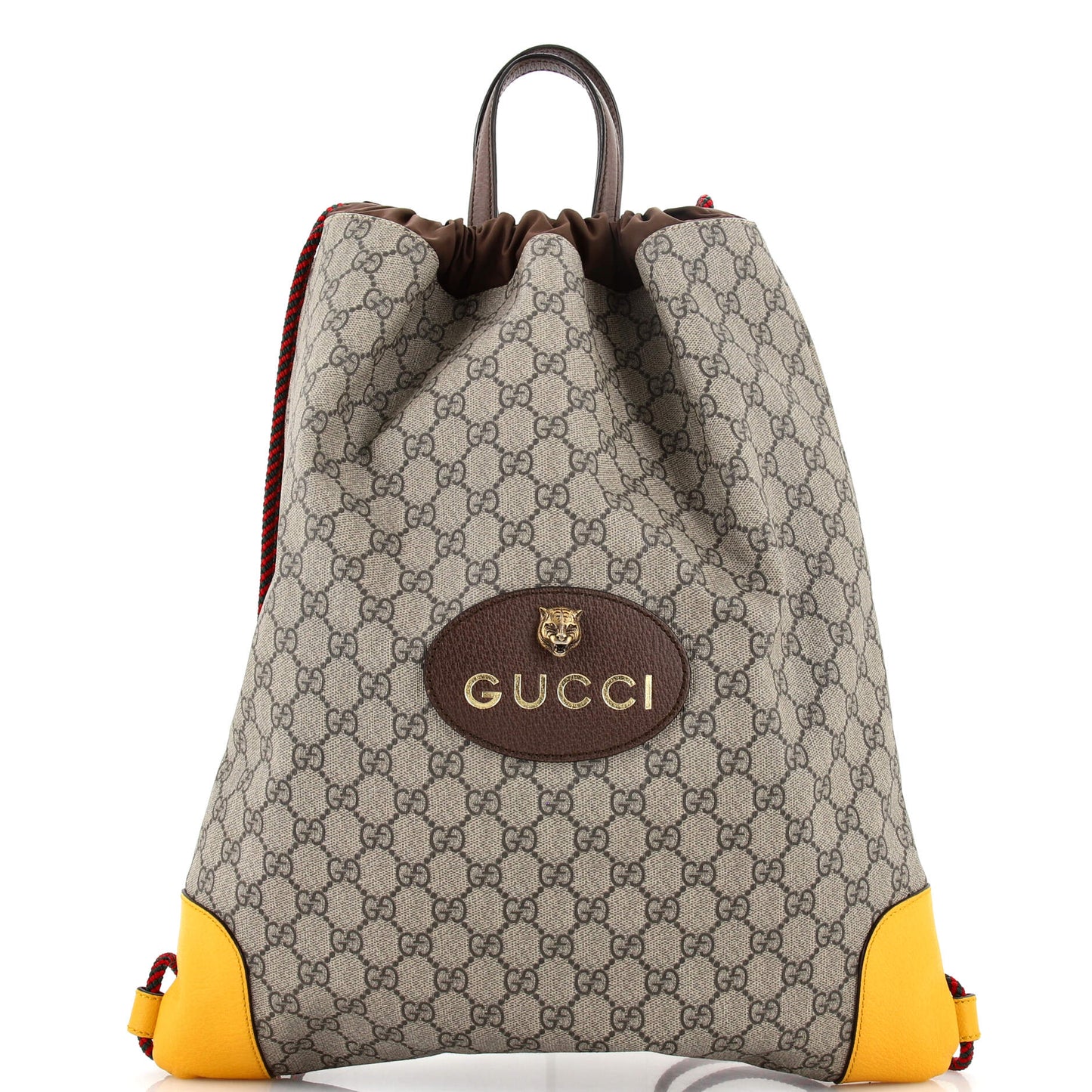 Luxury Gucci Trending 2025 Neo Vintage Drawstring Backpack GG Coated Canvas Large