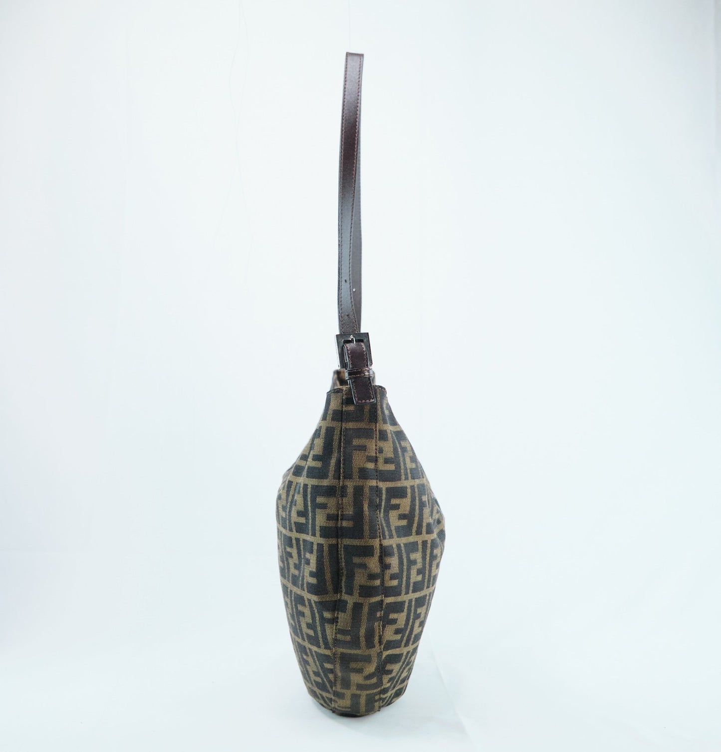 Luxury FendiZucca Canvas Hobo Bag - '10s