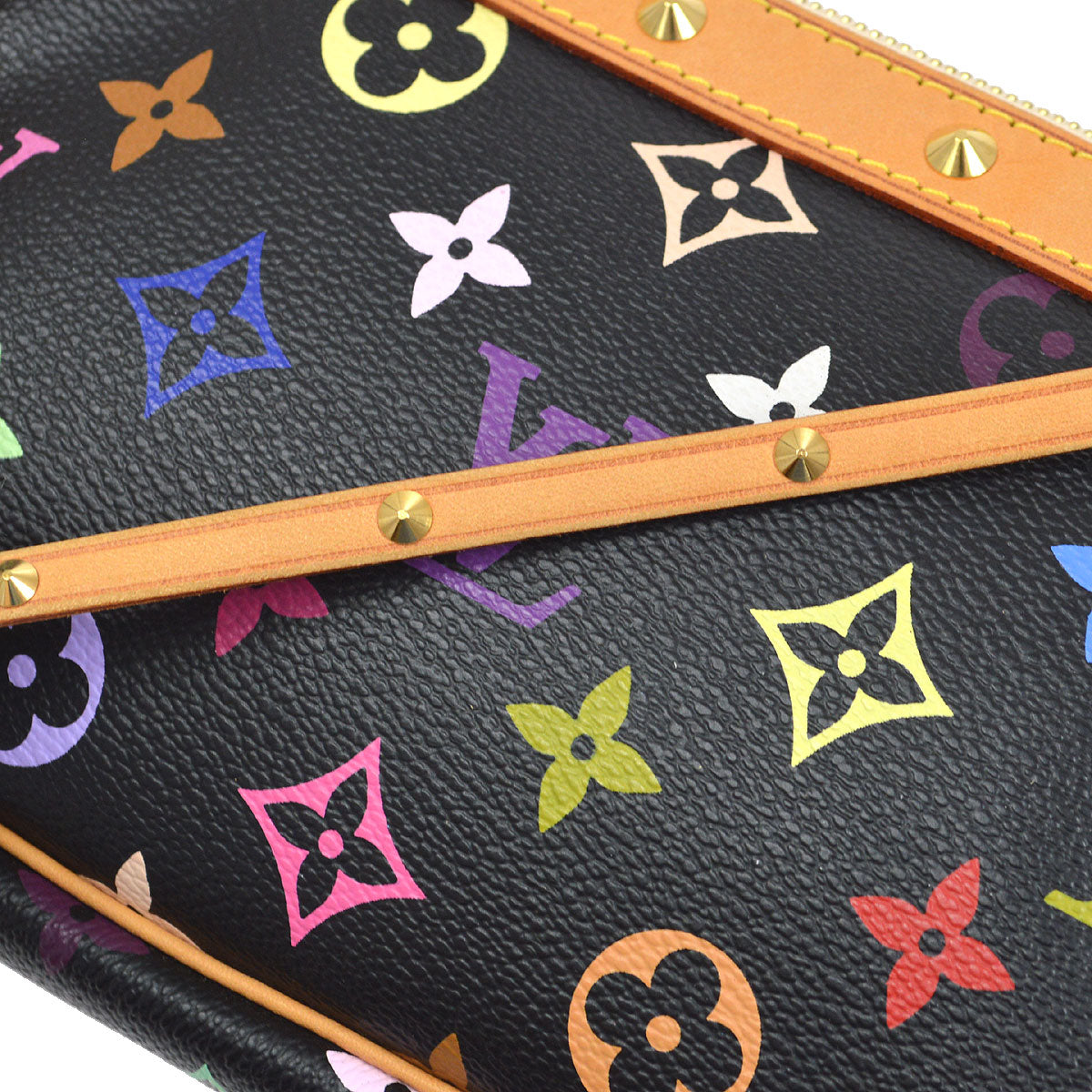 Louis Vuitton 2007 Black Multicolor Pochette Accessoires M92648