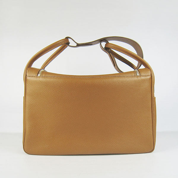 Luxury Hermes Lindy 34cm Handbag 6208 Light Ocher Silver