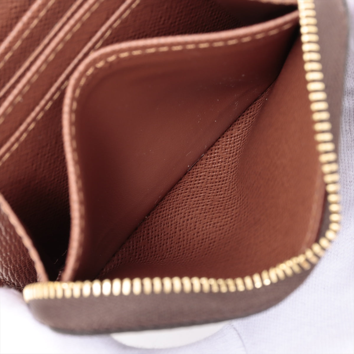 Louis Vuitton Monogram Zippyr Coin Pass M60067 Brown Coin Case
