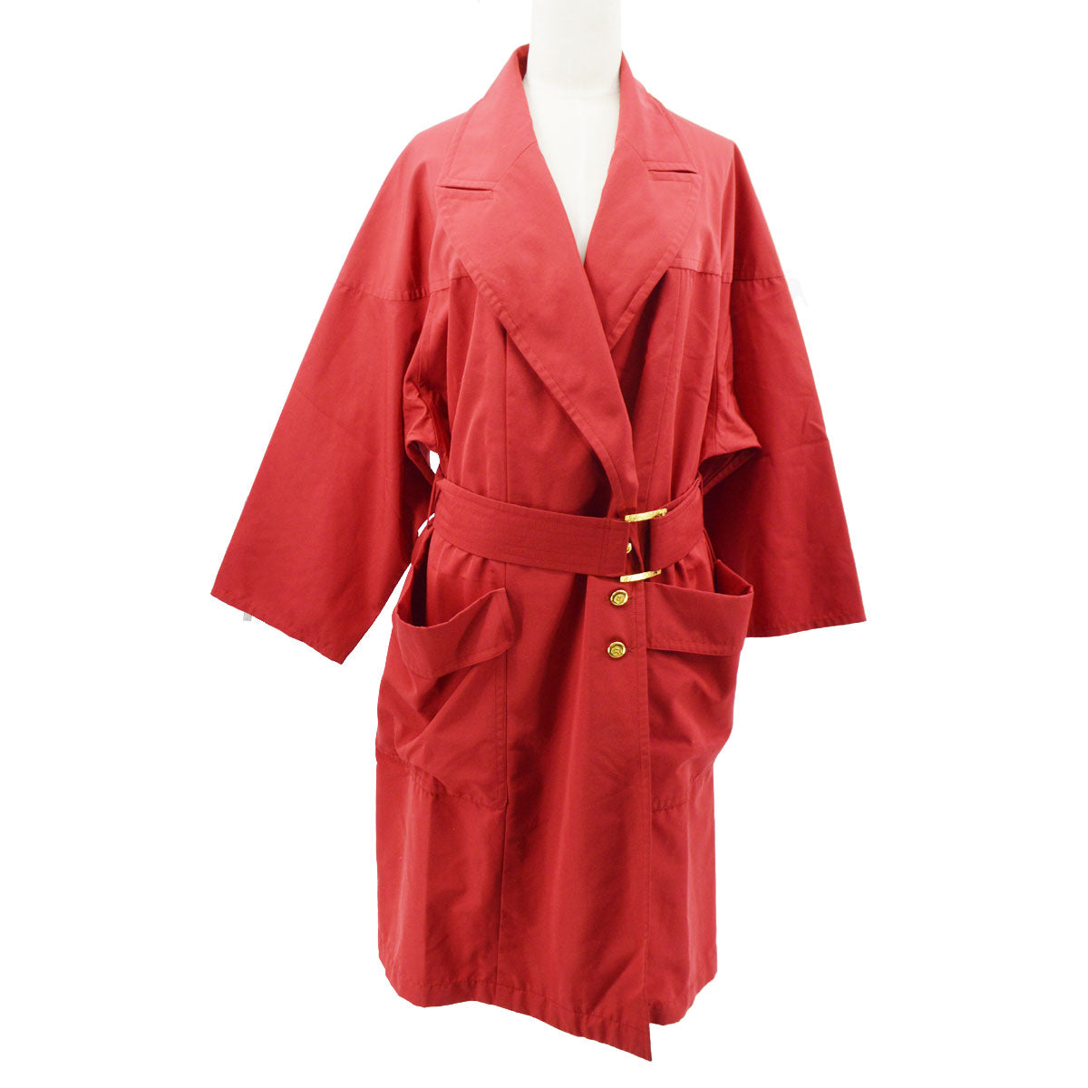 Luxury Chanel double-breasted belted coat
