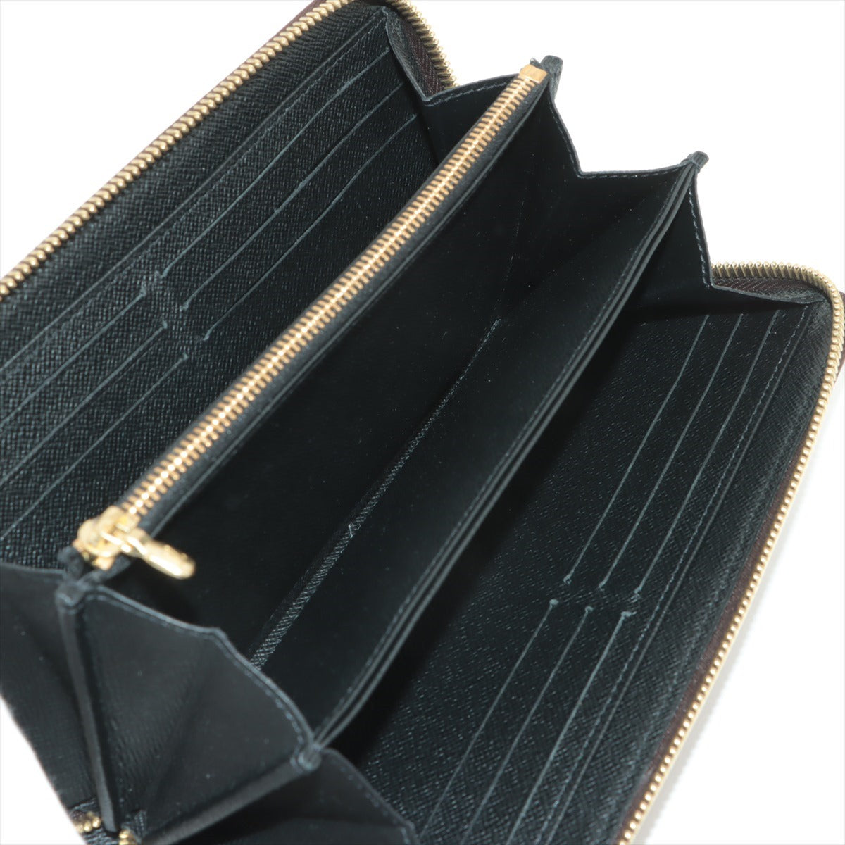 Louis Vuitton Giant Monogram Reverse Zippie Wallet M69353 Black X Brown Round Zip Wallet