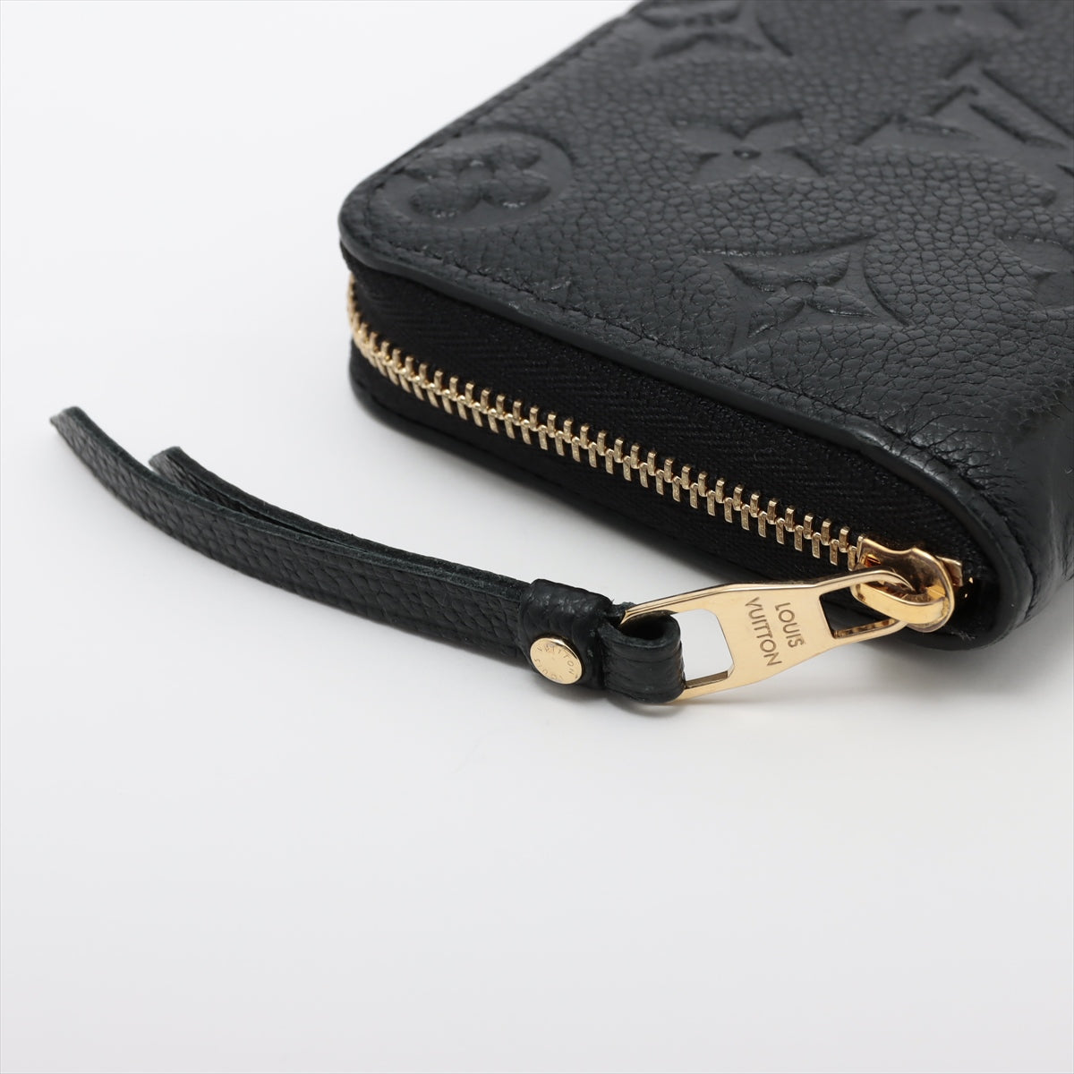 Louis Vuitton Monogram Amplant Zippyr Coin Pass M60574 Black Coin Case