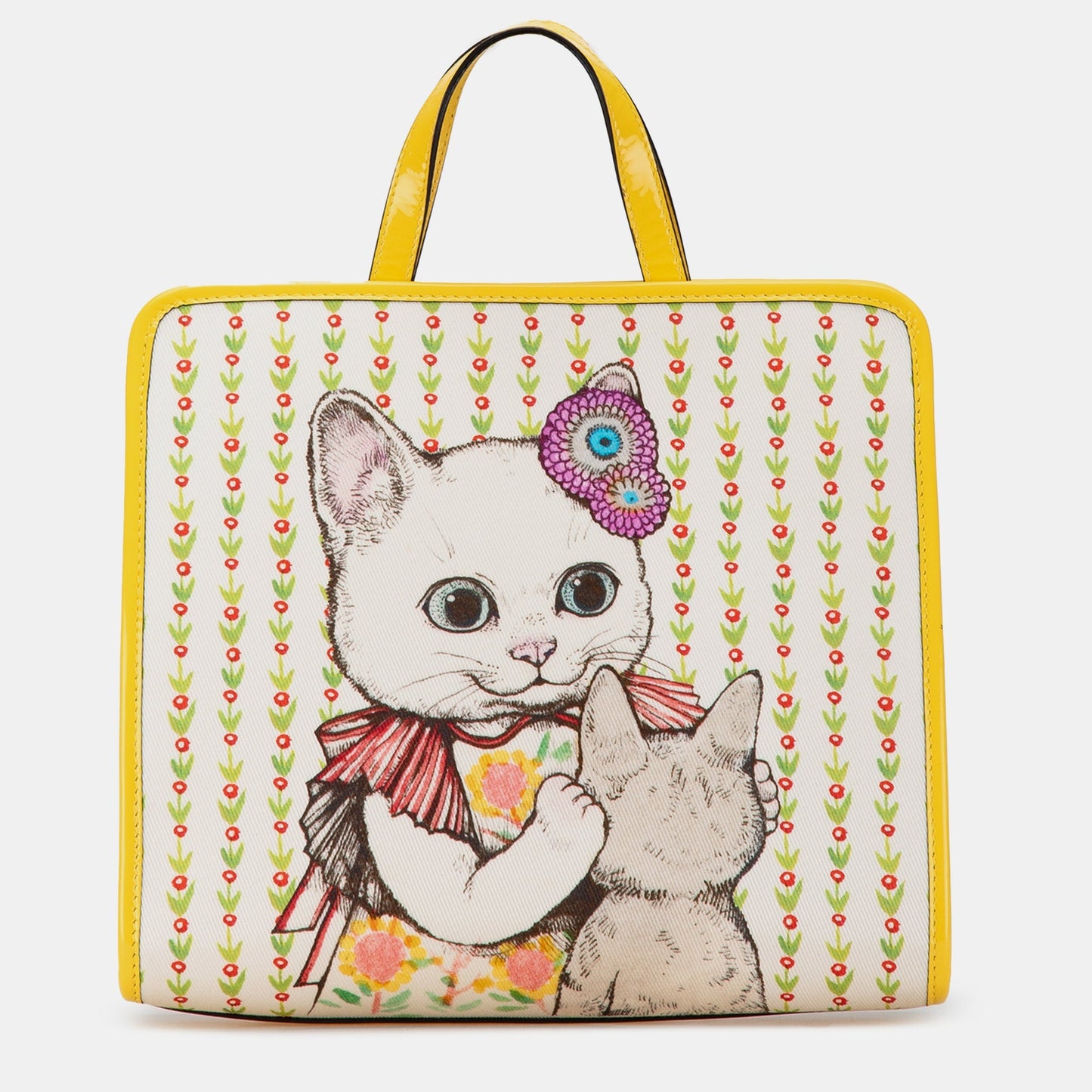 Luxury Gucci Trending 2025 Yellow Canvas Yuko Higuchi Childrens Tote Bag