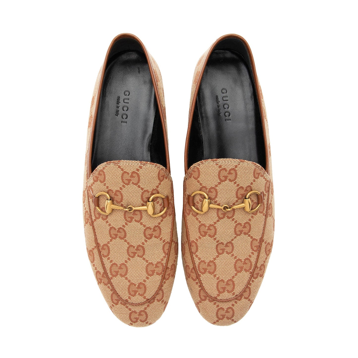 Gucci GG Canvas Horsebit Jordaan Loafers