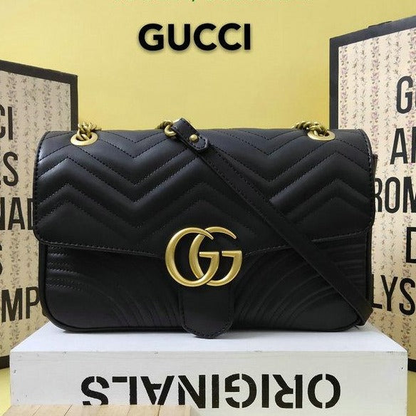 Women's Luxury Gucci GG Marmont medium matelassé shoulder bag