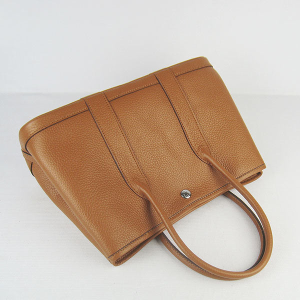 Luxury Hermes Garden Party Handbag H2805 Light Coffee