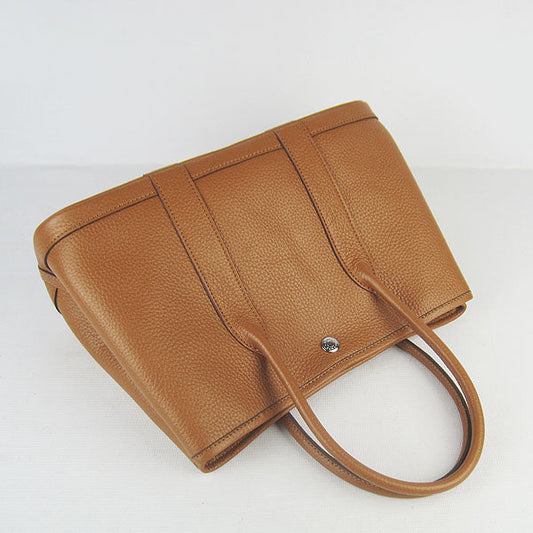Luxury Hermes Garden Party Handbag H2805 Light Coffee