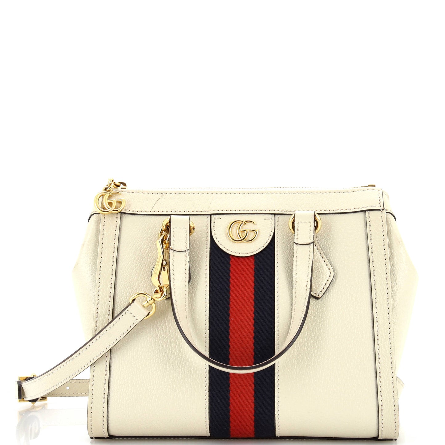 Luxury Gucci Trending 2025 Ophidia Top Handle Tote Leather Small