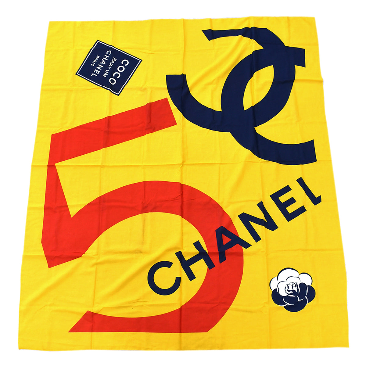 Chanel Scarf Yellow Small New