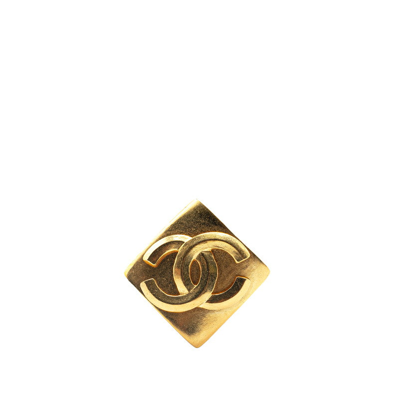 Chanel Vintage Coco Mark Brooch Gold