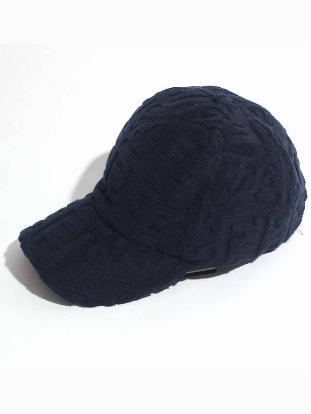 Luxury Fendi FF All Over Logo Pattern Ball Cap Blue