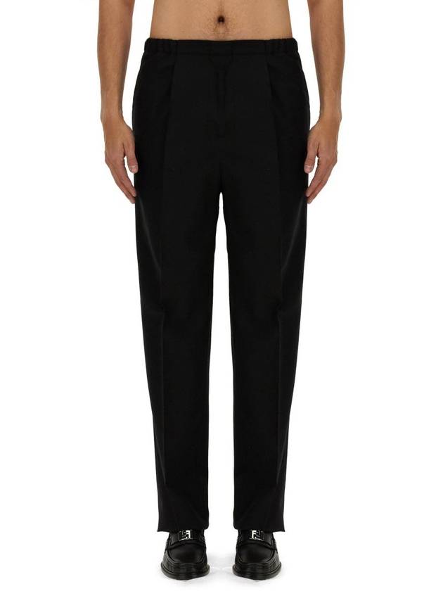 Luxury Fendi Straight Pants FB0979AR8S F0QA1 Black