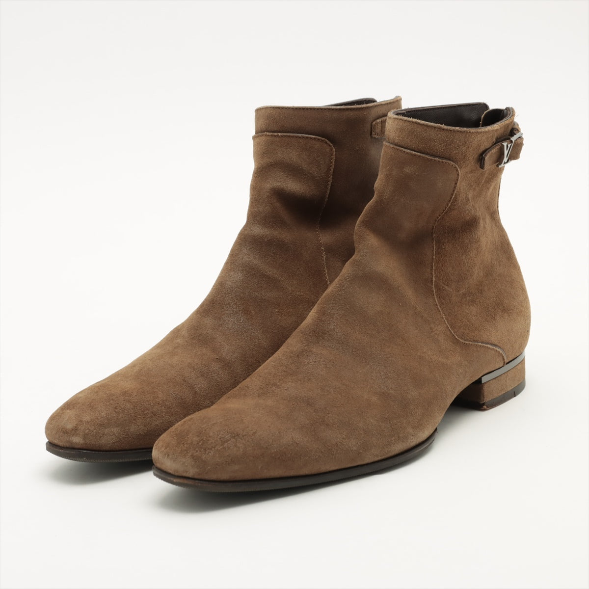 Louis Vuitton Sued Boots  Size Men Brown NI0141
