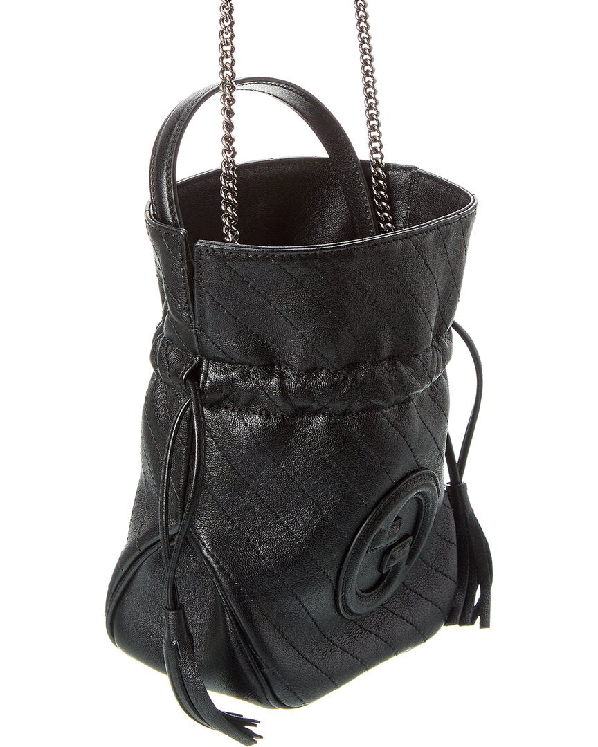 Gucci Blondie Mini Leather Bucket Bag