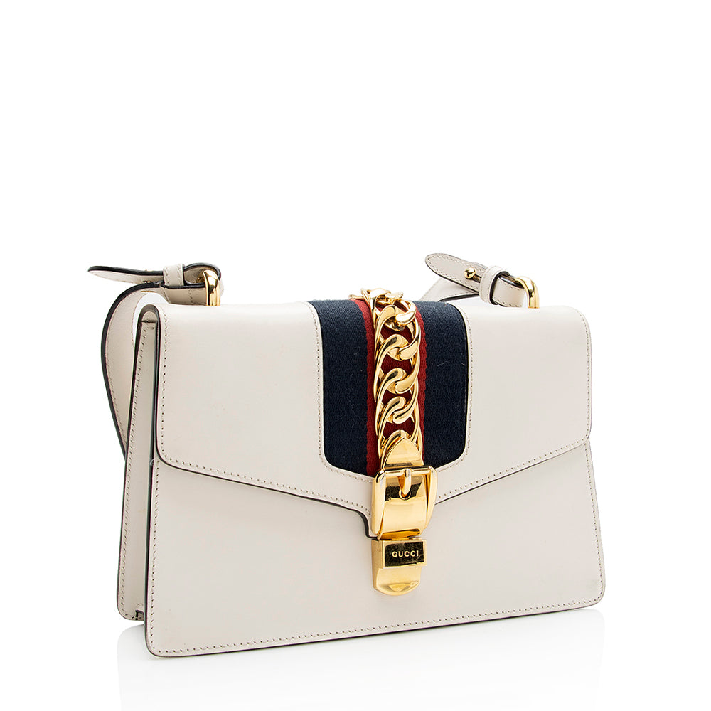 Gucci Leather Sylvie Small Shoulder Bag