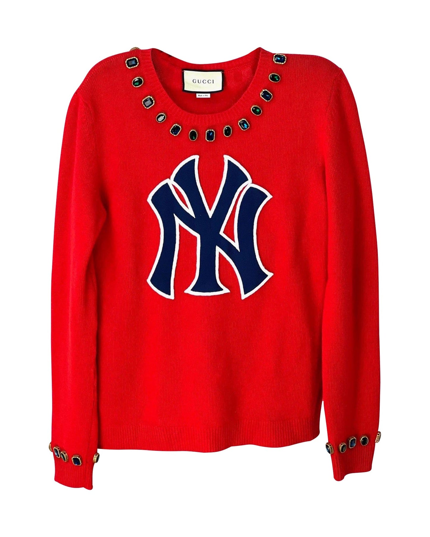 Luxury Gucci Trending 2025 ny yankees wool sweater