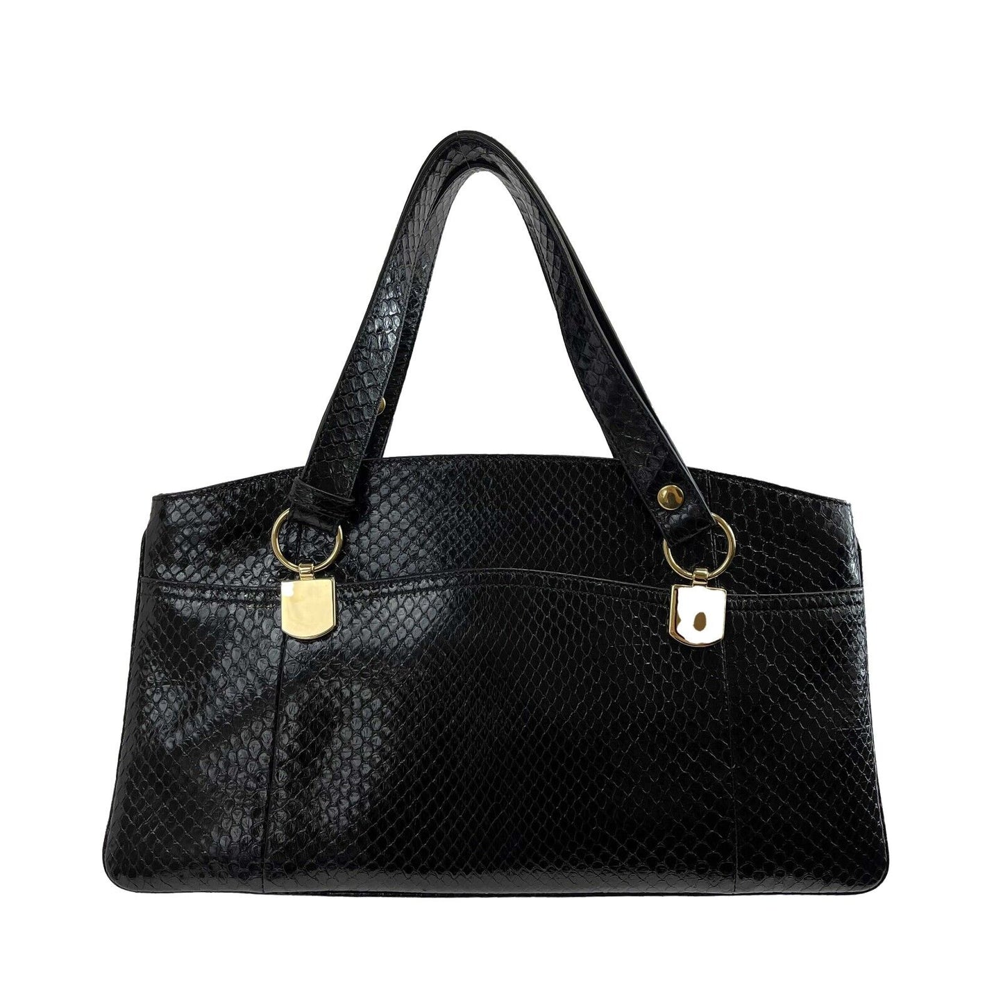 Luxury Gucci - Excellent - Arli Python Top Handle GG Bag w/ FULL KIT