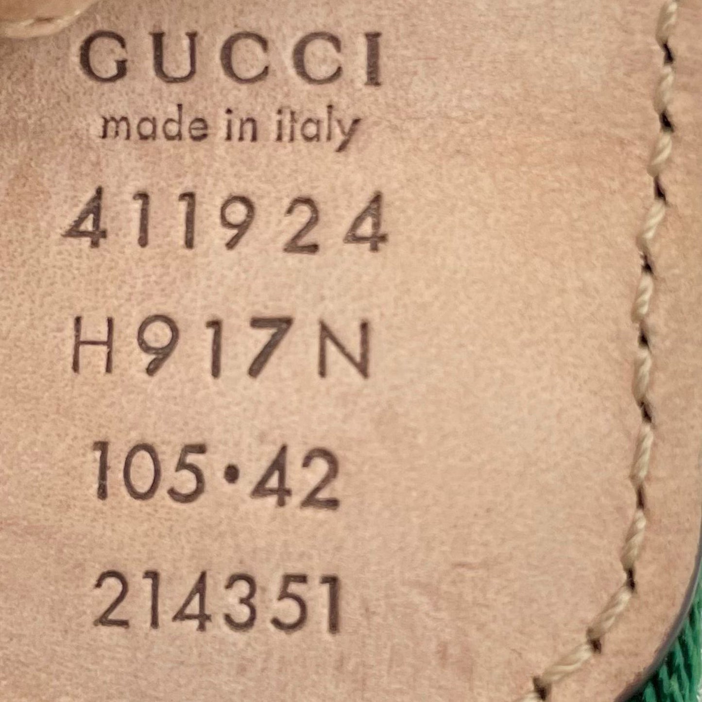 Gucci Web Interlocking G Buckle Belt in Green Canvas